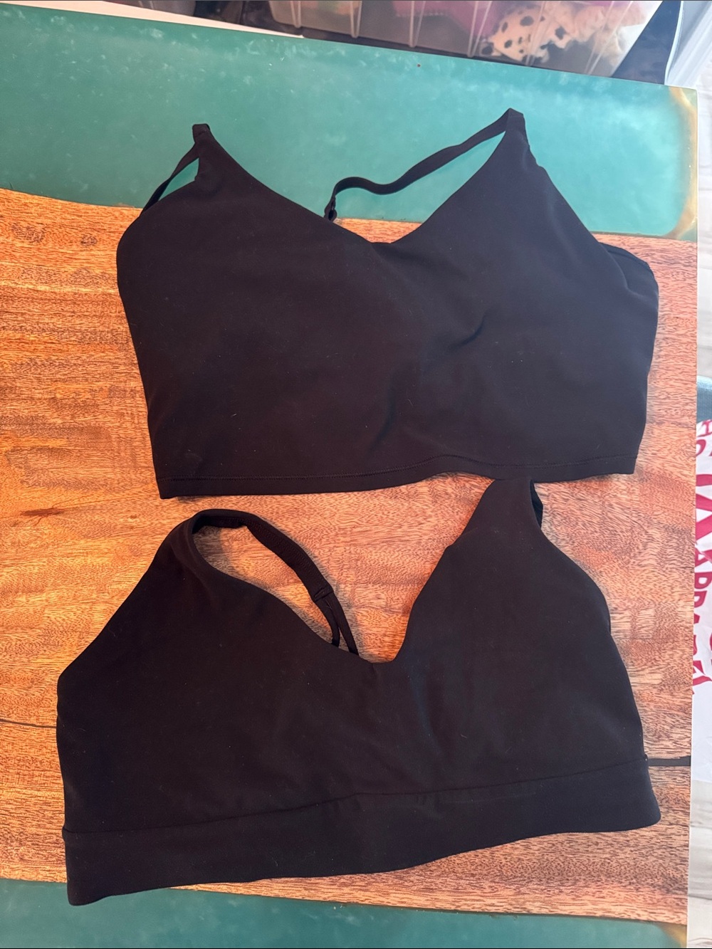 Athleta Black Strappy Sports Bralettes Set